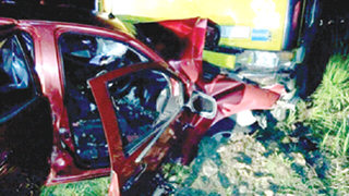 Two seriously injured in  Ranau lorry-4WD crash